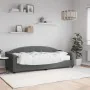 Sofa bed with dark gray fabric mattress 80x200 cm by vidaXL, Beds and slatted bases - Ref: Foro24-3197508, Price: 307,18 €, D...