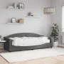 Sofá cama con colchón tela gris oscuro 80x200 cm de vidaXL, Camas y somieres - Ref: Foro24-3197508, Precio: 307,16 €, Descuen...