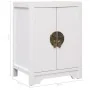 Nachttisch aus weißem Paulownia-Holz, 38 x 28 x 52 cm von vidaXL, Nachttische - Ref: Foro24-284073, Preis: 106,32 €, Rabatt: %