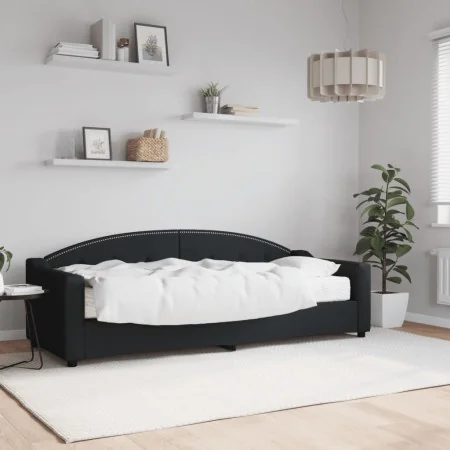 Sofa bed with black fabric mattress 80x200 cm by vidaXL, Beds and slatted bases - Ref: Foro24-3197509, Price: 307,46 €, Disco...