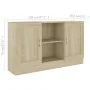 Plywood sideboard in Sonoma oak color, 120x30.5x70 cm by vidaXL, Sideboards - Ref: Foro24-802780, Price: 97,02 €, Discount: %