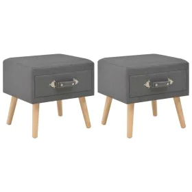 Nightstands 2 units 40x35x40 cm dark gray fabric by vidaXL, Nightstands - Ref: Foro24-276379, Price: 116,11 €, Discount: %