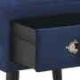 Mesitas de noche 2 unidades 40x35x40 cm terciopelo azul de vidaXL, Mesitas de noche - Ref: Foro24-276384, Precio: 126,20 €, D...