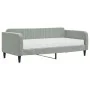 Sofá cama con colchón terciopelo gris claro 90x190 cm de vidaXL, Camas y somieres - Ref: Foro24-3197052, Precio: 296,20 €, De...