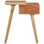 Mesita de noche de madera maciza de acacia 45x32x55 cm de vidaXL, Mesitas de noche - Ref: Foro24-245662, Precio: 111,73 €, De...