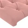 Pink velvet bed frame with headboard 90x200 cm by vidaXL, Beds and slatted bases - Ref: Foro24-3125921, Price: 176,27 €, Disc...