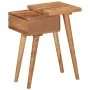 Mesita de noche de madera maciza de acacia 45x32x55 cm de vidaXL, Mesitas de noche - Ref: Foro24-245662, Precio: 111,73 €, De...