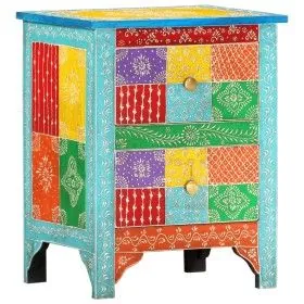 Hand-painted solid mango wood bedside table 40x30x50 cm by vidaXL, Nightstands - Ref: Foro24-286157, Price: 138,24 €, Discoun...
