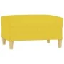 Reposapiés de tela amarillo claro 70x55x41 cm de vidaXL, Otomanas - Ref: Foro24-349276, Precio: 61,13 €, Descuento: %