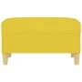 Reposapiés de tela amarillo claro 70x55x41 cm de vidaXL, Otomanas - Ref: Foro24-349276, Precio: 61,13 €, Descuento: %