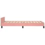 Pink velvet bed frame with headboard 90x200 cm by vidaXL, Beds and slatted bases - Ref: Foro24-3125616, Price: 163,27 €, Disc...