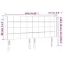 Black velvet headboard with LED 203x16x118/128 cm by vidaXL, Headboards and footboards - Ref: Foro24-3124116, Price: 149,89 €...