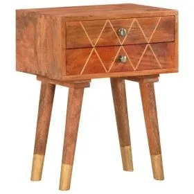 Solid mango wood bedside table 43x30x58 cm by vidaXL, Nightstands - Ref: Foro24-285853, Price: 82,86 €, Discount: %