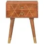 Mesita de noche de madera maciza de mango 43x30x58 cm de vidaXL, Mesitas de noche - Ref: Foro24-285853, Precio: 82,99 €, Desc...
