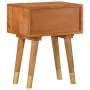 Mesita de noche de madera maciza de mango 43x30x58 cm de vidaXL, Mesitas de noche - Ref: Foro24-285853, Precio: 82,99 €, Desc...
