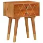 Mesita de noche de madera maciza de mango 43x30x58 cm de vidaXL, Mesitas de noche - Ref: Foro24-285853, Precio: 82,99 €, Desc...