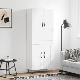 Tall white plywood sideboard 69.5x34x180 cm by vidaXL, Sideboards - Ref: Foro24-3198073, Price: 166,83 €, Discount: %