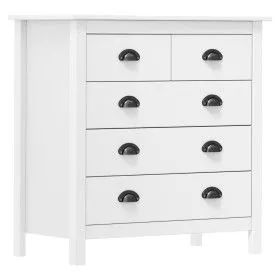 Hill Nachttisch aus massivem weißem Kiefernholz 79x40x80 cm von vidaXL, Sideboards - Ref: Foro24-288916, Preis: 148,95 €, Rab...
