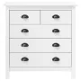 Mesita de noche Hill madera maciza de pino blanco 79x40x80 cm de vidaXL, Aparadores - Ref: Foro24-288916, Precio: 157,23 €, D...