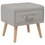 Two bedside tables, 40x35x40 cm, gray fabric by vidaXL, Nightstands - Ref: Foro24-276378, Price: 106,54 €, Discount: %