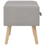 Two bedside tables, 40x35x40 cm, gray fabric by vidaXL, Nightstands - Ref: Foro24-276378, Price: 106,54 €, Discount: %