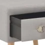 Two bedside tables, 40x35x40 cm, gray fabric by vidaXL, Nightstands - Ref: Foro24-276378, Price: 106,54 €, Discount: %