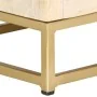 Mesita de noche de madera maciza de mango dorado 40x30x50 cm de vidaXL, Mesitas de noche - Ref: Foro24-286504, Precio: 146,01...
