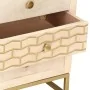 Mesita de noche de madera maciza de mango dorado 40x30x50 cm de vidaXL, Mesitas de noche - Ref: Foro24-286504, Precio: 146,01...