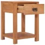 Mesita de noche de madera maciza de teca 35x35x50 cm de vidaXL, Mesitas de noche - Ref: Foro24-287231, Precio: 109,64 €, Desc...