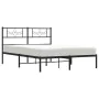 Estructura de cama con cabecero metal negro 160x200 cm de vidaXL, Camas y somieres - Ref: Foro24-355270, Precio: 104,27 €, De...