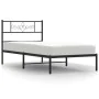 Estructura de cama con cabecero metal negro 80x200 cm de vidaXL, Camas y somieres - Ref: Foro24-355258, Precio: 62,86 €, Desc...