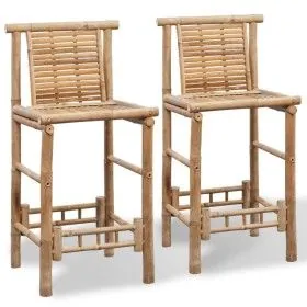 Bambus-Küchenhocker, 2 Einheiten von vidaXL, Küchenhocker - Ref: Foro24-242494, Preis: 165,12 €, Rabatt: %