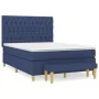 Box spring bed with blue fabric mattress 140x200 cm by , Beds and slatted bases - Ref: Foro24-3137403, Price: 553,83 €, Disco...