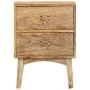 Mesita de noche de madera maciza de mango 40x35x55 cm de vidaXL, Mesitas de noche - Ref: Foro24-286464, Precio: 130,51 €, Des...