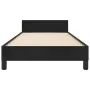 Estructura de cama con cabecero de terciopelo negro 100x200 cm de , Camas y somieres - Ref: Foro24-3125741, Precio: 147,21 €,...