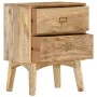 Mesita de noche de madera maciza de mango 40x35x55 cm de vidaXL, Mesitas de noche - Ref: Foro24-286464, Precio: 130,51 €, Des...