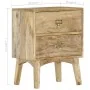 Mesita de noche de madera maciza de mango 40x35x55 cm de vidaXL, Mesitas de noche - Ref: Foro24-286464, Precio: 130,51 €, Des...
