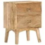 Mesita de noche de madera maciza de mango 40x35x55 cm de vidaXL, Mesitas de noche - Ref: Foro24-286464, Precio: 130,51 €, Des...