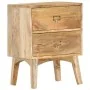 Mesita de noche de madera maciza de mango 40x35x55 cm de vidaXL, Mesitas de noche - Ref: Foro24-286464, Precio: 130,51 €, Des...