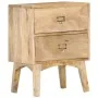 Mesita de noche de madera maciza de mango 40x35x55 cm de vidaXL, Mesitas de noche - Ref: Foro24-286464, Precio: 130,51 €, Des...