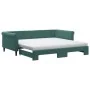 Trundle sofa bed with dark green velvet mattress 100x200 cm by , Beds and slatted bases - Ref: Foro24-3197804, Price: 430,03 ...
