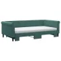 Trundle sofa bed with dark green velvet mattress 100x200 cm by , Beds and slatted bases - Ref: Foro24-3197804, Price: 430,03 ...