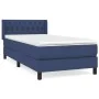 Box spring bed with blue fabric mattress 90x190 cm by , Beds and slatted bases - Ref: Foro24-3129919, Price: 331,65 €, Discou...