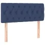 Box spring bed with blue fabric mattress 90x190 cm by , Beds and slatted bases - Ref: Foro24-3129919, Price: 331,65 €, Discou...