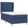 Box spring bed with blue fabric mattress 80x200 cm by , Beds and slatted bases - Ref: Foro24-3128323, Price: 342,56 €, Discou...