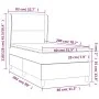 Box spring bed with blue fabric mattress 80x200 cm by , Beds and slatted bases - Ref: Foro24-3128323, Price: 342,56 €, Discou...
