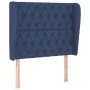 Box spring bed with blue fabric mattress 90x190 cm by , Beds and slatted bases - Ref: Foro24-3128731, Price: 360,10 €, Discou...