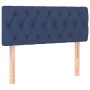 Box spring bed with blue fabric mattress 90x200 cm by , Beds and slatted bases - Ref: Foro24-3140271, Price: 298,25 €, Discou...