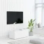 Weißer TV-Schrank aus Sperrholz, 80 x 34 x 30 cm von vidaXL, TV-Möbel - Ref: Foro24-801859, Preis: 60,14 €, Rabatt: %