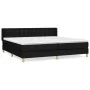 Box spring bed with black fabric mattress 160x200 cm by , Beds and slatted bases - Ref: Foro24-3130603, Price: 489,75 €, Disc...